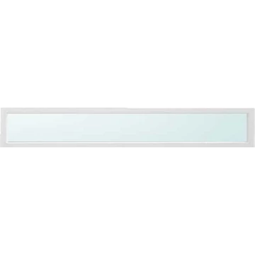 Felülvilágító 160x30 fix üvegezéssel fehér színben 2 rétegű savmart üveggel