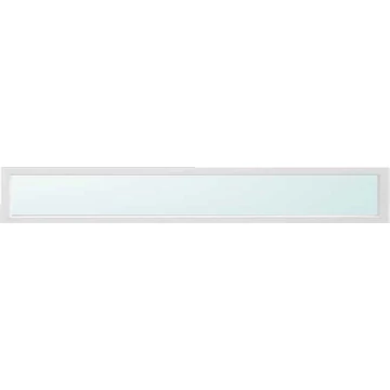 Felülvilágító 200x30 fix üvegezéssel fehér színben 2 rétegű savmart üveggel