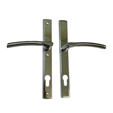 Donna króm-szatén nikkel (zamak) pz cilinderhelyes, 92 mm kilincs-kulcsközép távolságú, mantova silden bejárati ajtó kilincs-kilincs JOBBOS *6000109101-J-K*