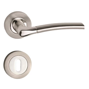 Donna króm-szatén nikkel (zamak) bb tollas kulcsnyílású, rozettás kilincs *6000079101-K*