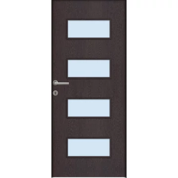 Beltéri ajtólap Missouri dekorfóliás 75x210 SAVMART ÜVEGGEL jobbos Wenge színben