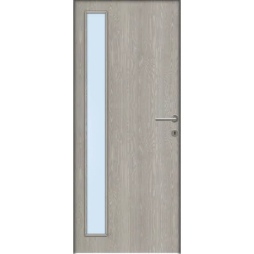 Beltéri ajtólap Montreal dekorfóliás 75x210 SAVMART ÜVEGGEL balos sziklásfenyő színben