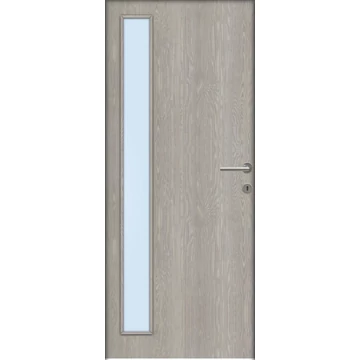 Beltéri ajtólap Montreal dekorfóliás 90x210 SAVMART ÜVEGGEL balos sziklásfenyő színben