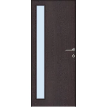 Beltéri ajtólap Montreal dekorfóliás 75x210 SAVMART ÜVEGGEL balos Wenge színben