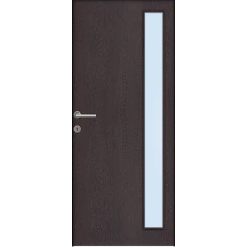 Beltéri ajtólap Montreal dekorfóliás 75x210 SAVMART ÜVEGGEL jobbos Wenge színben