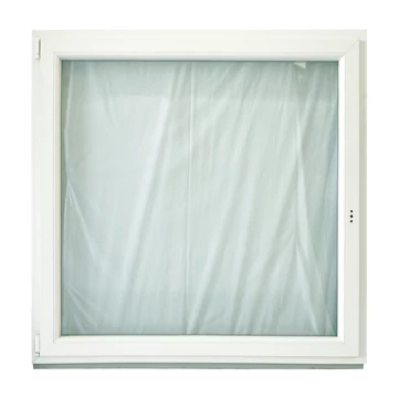 Exzellent 150x150 bukó-nyíló balos műanyag ablak fehér 6 légkamrás 2 rétegű üvegezéssel