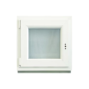 Exzellent 60x60 bukó-nyíló balos műanyag ablak fehér 6 légkamrás 2 rétegű üvegezéssel