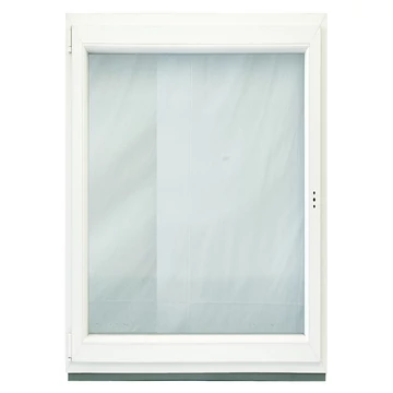 Exzellent 120x150 bukó-nyíló balos műanyag ablak fehér 6 légkamrás 3 rétegű üvegezéssel