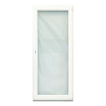 Műanyag erkélyajtó 90x210 Salamander 2 rétegű üveggel bukó nyíló jobbos fehér 5 kamrás