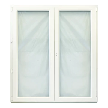 Exzellent 180x210 középen nyíló bukó-nyíló jobbos műanyag erkélyajtó fehér 6 légkamrás 3 rétegű üvegezéssel