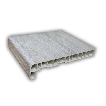 Sheffield oak light stylo fóliázott műanyag párkány 60 cm hosszú 25 cm mély vizorral együtt kamrás szerkezetű csak belső használatra ren 456-3081/456-3081