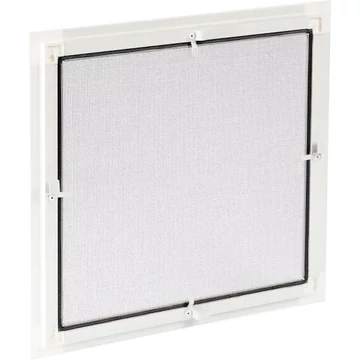 Peremes fix szunyogháló, 120x60 ablakhoz, fehér színű aluminium kerettel, szürke hálóval