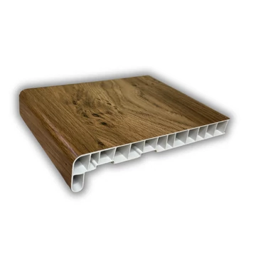 Winchester xa fóliázott műanyag párkány 120 cm hosszú 30 cm mély vizorral együtt kamrás szerkezetű csak belső használatra ren 4.0175004-114800/49240-114800