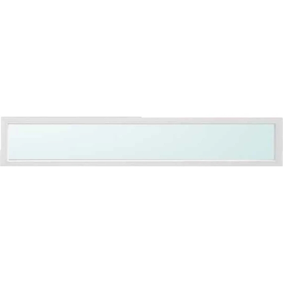 Felülvilágító 130x30 fix üvegezéssel fehér színben 3 rétegű savmart üveggel
