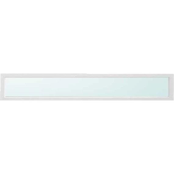 Felülvilágító 160x30 fix üvegezéssel fehér színben 2 rétegű savmart üveggel