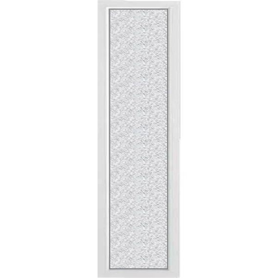 Oldalvilágító 40x210 fix üvegezéssel fehér színben 2 rétegű GRÍZ üveggel