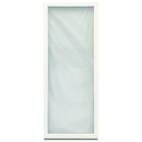 Exzellent 90x240 fix üvegezésű műanyag oldalvilágító fehér 6 légkamrás 3 rétegű üvegezéssel