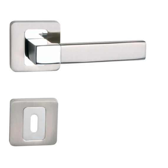 Augusta króm-szatén nikkel bb tollas kulcsnyílású, rozettás kilincs *6000073301-K*