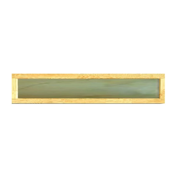 Fa felülvilágító 100x30 borovi fenyőből bronz reflexiós üveggel 