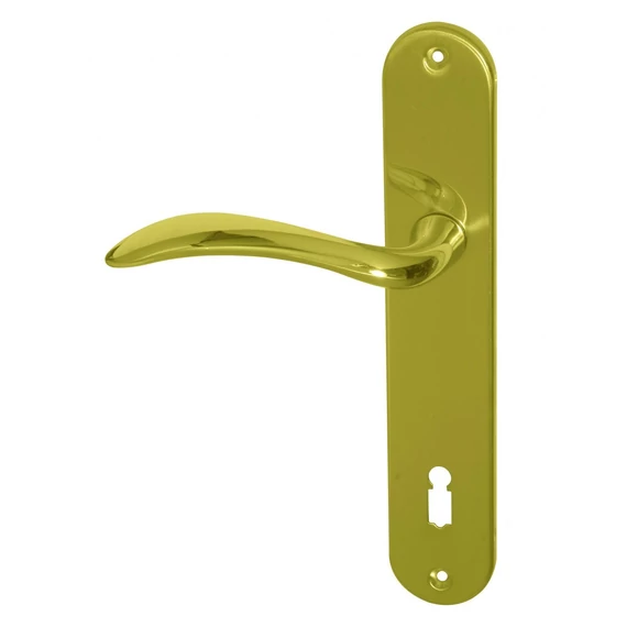 Giulia réz pz cilinderhelyes, 92 mm kilincs-kulcsközép távolságú, mantova silden bejárati ajtó kilincs-kilincs BALOS *6000107101-B-K*