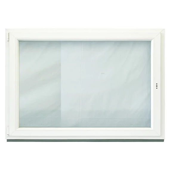 Exzellent 150x120 bukó-nyíló balos műanyag ablak fehér 6 légkamrás 2 rétegű üvegezéssel