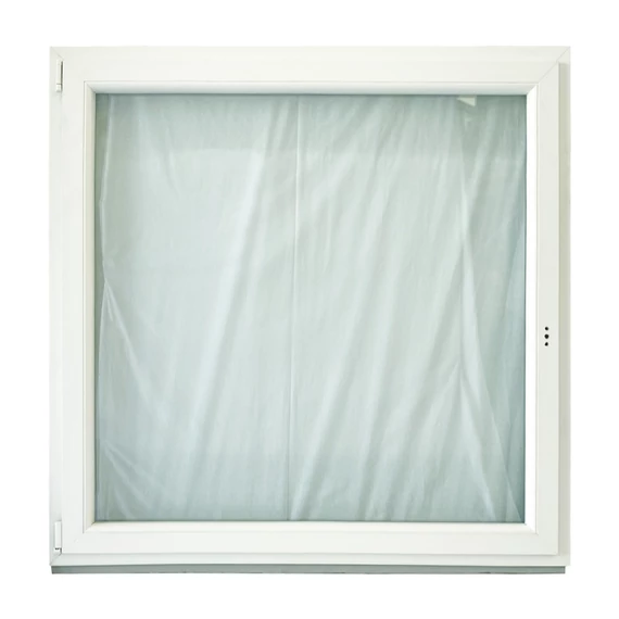 Exzellent 150x150 bukó-nyíló balos műanyag ablak fehér 6 légkamrás 2 rétegű üvegezéssel