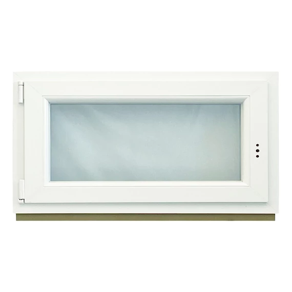 Exzellent 90x60 bukó-nyíló balos műanyag ablak fehér 6 légkamrás 2 rétegű üvegezéssel