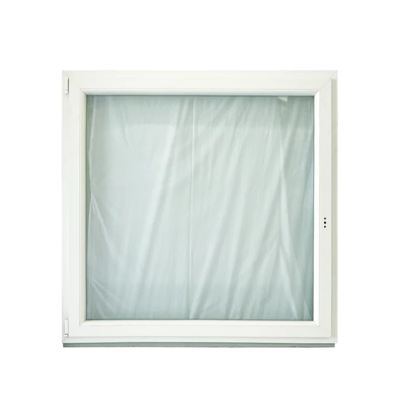 Exzellent 90x90 bukó-nyíló balos műanyag ablak fehér 6 légkamrás 2 rétegű üvegezéssel