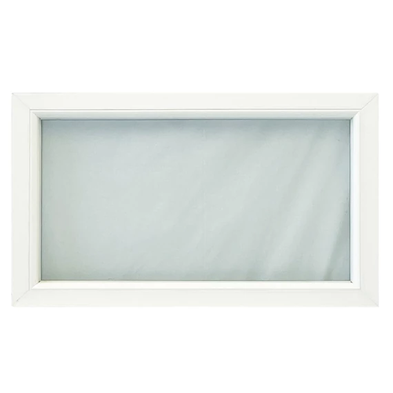 Exzellent 100x60 fix üvegezésű műanyag felülvilágító fehér 6 légkamrás 2 rétegű üvegezéssel