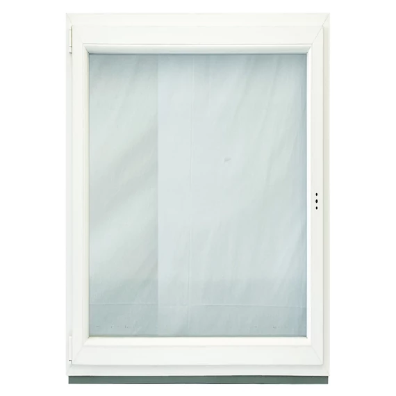 Exzellent 120x150 bukó-nyíló balos műanyag ablak fehér 6 légkamrás 3 rétegű üvegezéssel
