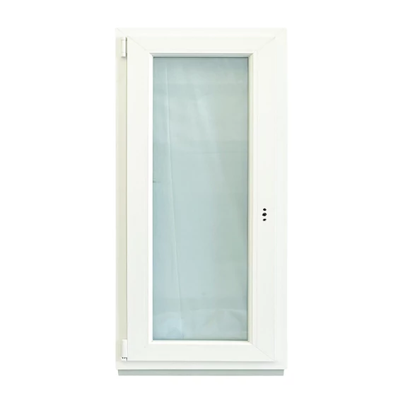 Exzellent 60x120 bukó-nyíló balos műanyag ablak fehér 6 légkamrás 3 rétegű üvegezéssel