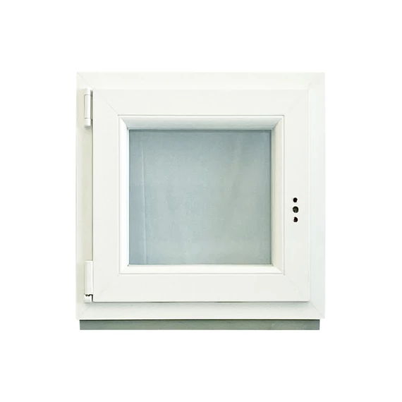 Exzellent 60x60 bukó-nyíló balos műanyag ablak fehér 6 légkamrás 3 rétegű üvegezéssel