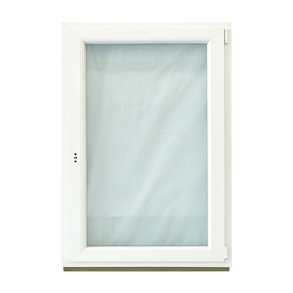 Exzellent 90x120 bukó-nyíló jobbos műanyag ablak fehér 6 légkamrás 3 rétegű üvegezéssel