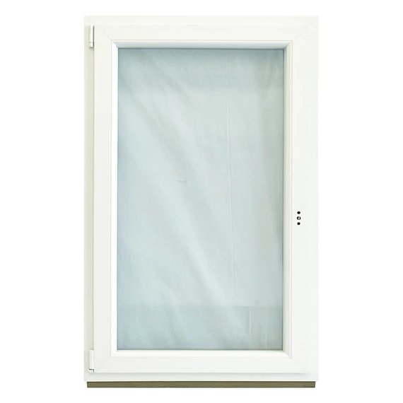 Exzellent 90x150 bukó-nyíló balos műanyag ablak fehér 6 légkamrás 3 rétegű üvegezéssel