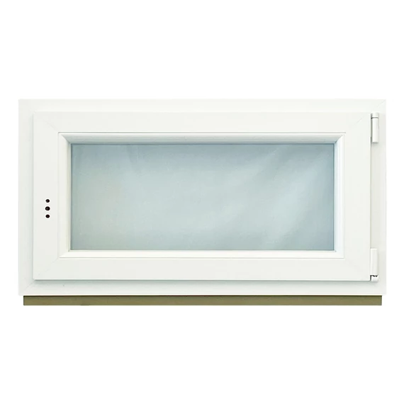 Exzellent 90x60 bukó-nyíló jobbos műanyag ablak fehér 6 légkamrás 3 rétegű üvegezéssel