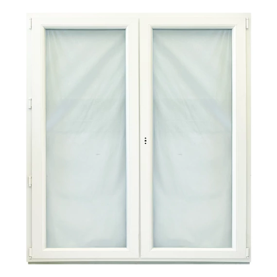 Exzellent 180x210 középen nyíló bukó-nyíló jobbos műanyag erkélyajtó fehér 6 légkamrás 3 rétegű üvegezéssel