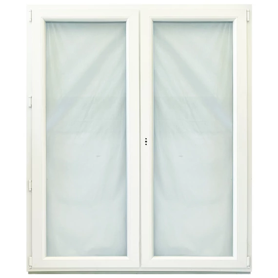 Exzellent 180x240 középen nyíló bukó-nyíló jobbos műanyag erkélyajtó fehér 6 légkamrás 3 rétegű üvegezéssel