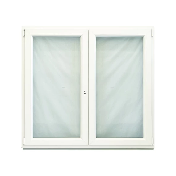 Exzellent 150x120 középen nyíló bukó-nyíló jobbos műanyag ablak fehér 6 légkamrás 2 rétegű üvegezéssel