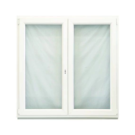 Műanyag ablak 150x150 Salamander 2 rétegű üveggel középen nyíló bukó nyíló balos fehér 5 kamrás