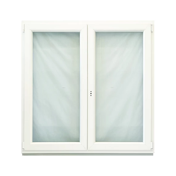 Exzellent 150x150 középen nyíló bukó-nyíló jobbos műanyag ablak fehér 6 légkamrás 2 rétegű üvegezéssel