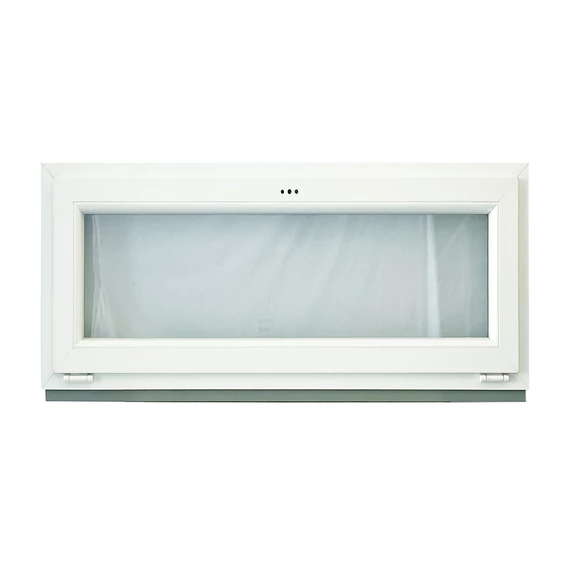 Exzellent 120x90 bukó műanyag ablak fehér 6 légkamrás 2 rétegű üvegezéssel