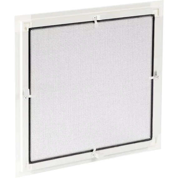 Peremes fix szunyogháló, 60x60 ablakhoz, fehér színű aluminium kerettel, szürke hálóval*8000100001*