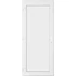 Műanyag bejárati ajtó 100x210 balos Delaware tömör 2 rétegű üveggel és hőszigetelt panellel 5 kamrás fehér
