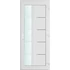 Műanyag bejárati ajtó 100x210 jobbos Indiana 1 üveges 2 rétegű üveggel és hőszigetelt panellel 5 kamrás fehér
