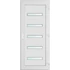 Műanyag bejárati ajtó 100x210 jobbos Jacksonville 5 üveges 2 rétegű üveggel és hőszigetelt panellel 5 kamrás fehér