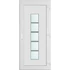 Műanyag bejárati ajtó 100x210 jobbos Maryland 1 üveges 2 rétegű üveggel és hőszigetelt panellel 5 kamrás fehér