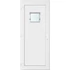 Műanyag bejárati ajtó 100x210 balos Washington 1 üveges 2 rétegű üveggel és hőszigetelt panellel 5 kamrás fehér