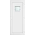 Műanyag bejárati ajtó 100x210 jobbos Washington 1 üveges 2 rétegű üveggel és hőszigetelt panellel 5 kamrás fehér