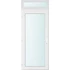 Műanyag bejárati ajtó 100x240 balos Baltimore üveges 2 rétegű üveggel és hőszigetelt panellel 5 kamrás fehér