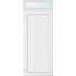 Műanyag bejárati ajtó 100x240 balos Delaware tömör 2 rétegű üveggel és hőszigetelt panellel 5 kamrás fehér